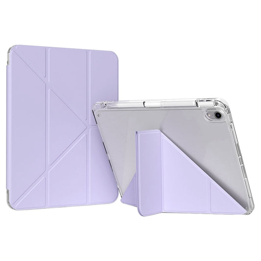For iPad Air 13 2024 / Pro 12.9 GEBEI Deformation Leather Tablet Case(Purple) - iPad Air 13 2024 Cases by GEBEI | Online Shopping UK | buy2fix