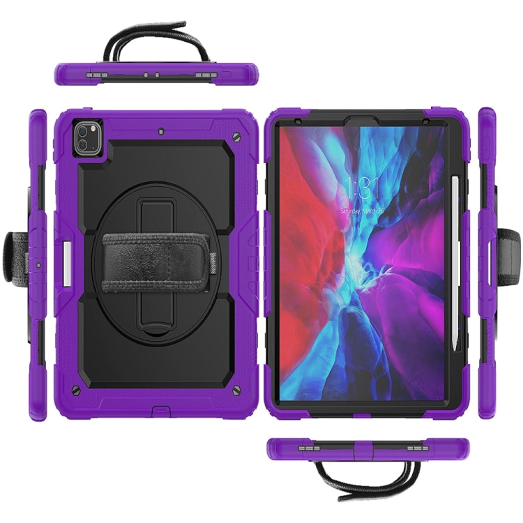 For iPad Pro 13 2024 Silicone + PC Tablet Protective Case(Purple+Black) - iPad Pro 13 2024 Cases by buy2fix | Online Shopping UK | buy2fix