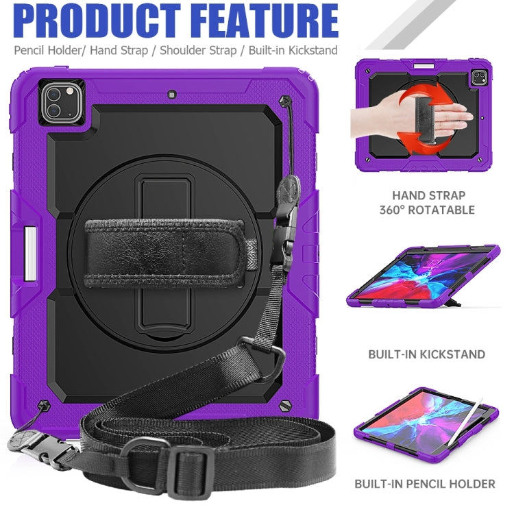 For iPad Pro 13 2024 Silicone + PC Tablet Protective Case(Purple+Black) - iPad Pro 13 2024 Cases by buy2fix | Online Shopping UK | buy2fix