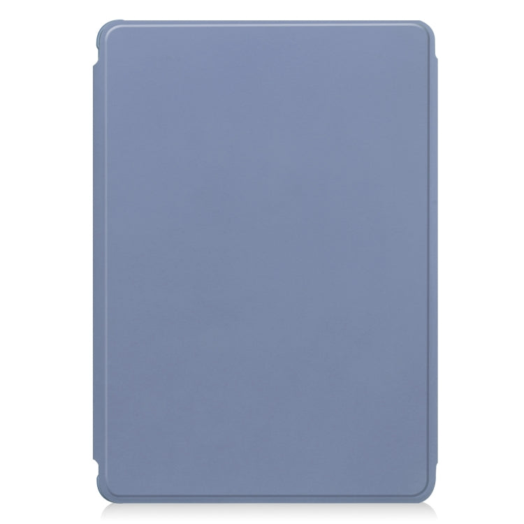 For iPad Pro 13 2024 Transparent Rotation Smart Leather Tablet Case with Keyboard(Lavender) - iPad Pro 13 2024 Cases by buy2fix | Online Shopping UK | buy2fix