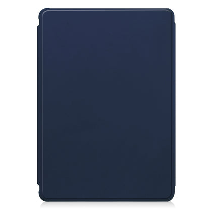 For iPad Pro 13 2024 Transparent Rotation Smart Leather Tablet Case with Keyboard(Dark Blue) - iPad Pro 13 2024 Cases by buy2fix | Online Shopping UK | buy2fix