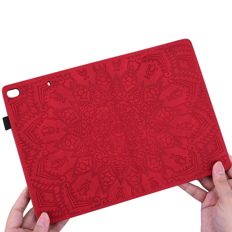 For iPad Pro 13 2024 Calf Texture Embossed Leather Tablet Case(Red) - iPad Pro 13 2024 Cases by buy2fix | Online Shopping UK | buy2fix