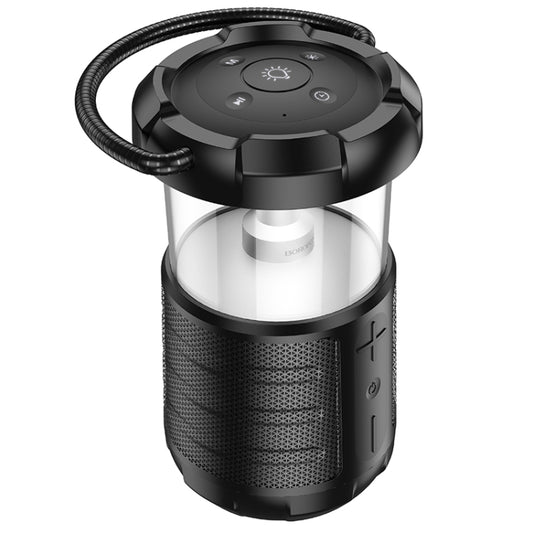 Borofone BP19 Travel Outdoor Bt Speaker With Camping Light(Black) - Desktop Speaker by Borofone | Online Shopping UK | buy2fix
