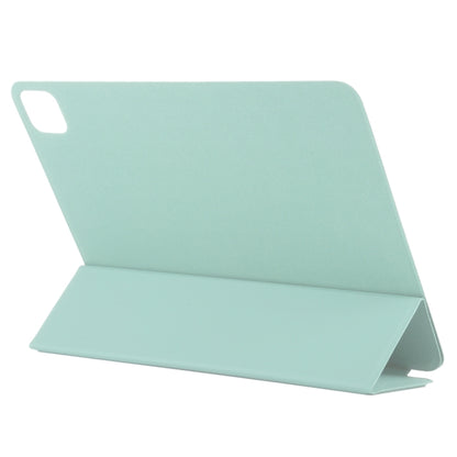 For iPad Pro 13 2024 Double-sided Clip Non-buckle Magnetic PU Smart Tablet Case(Light Green) - iPad Air 13 2024 Cases by buy2fix | Online Shopping UK | buy2fix