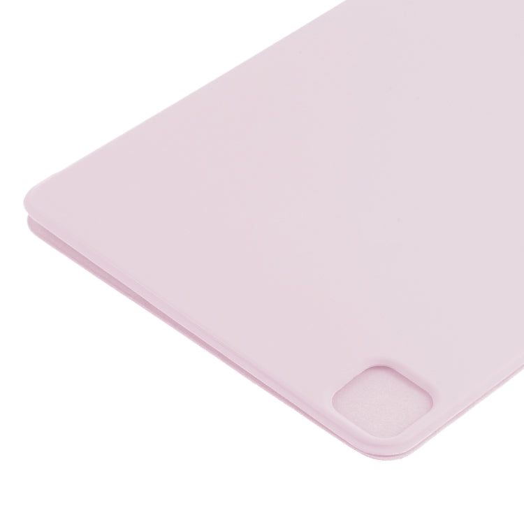 For iPad Pro 13 2024 Double-sided Clip Non-buckle Magnetic PU Smart Tablet Case(Pink) - iPad Air 13 2024 Cases by buy2fix | Online Shopping UK | buy2fix