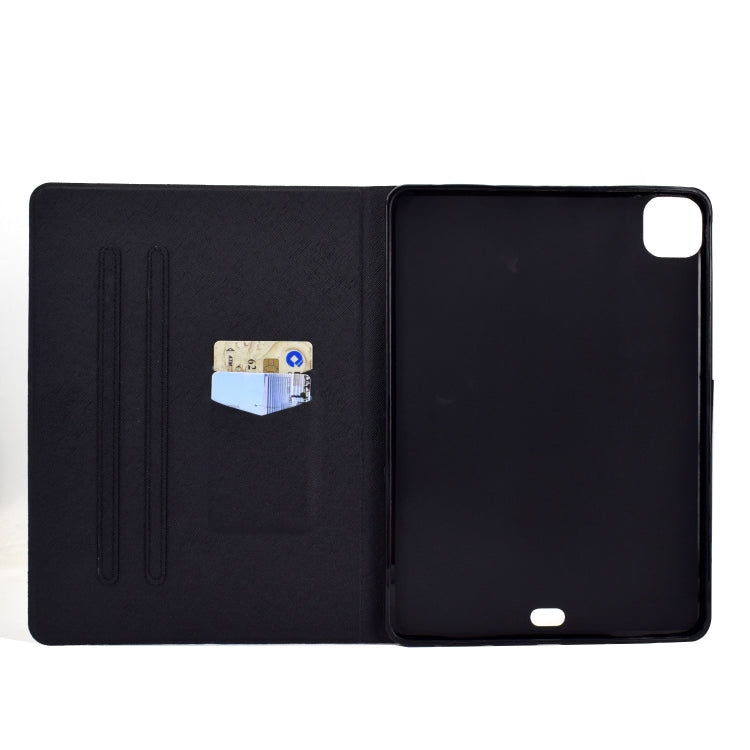 For iPad Pro 11 2024 Colored Drawing Horizontal Flip Tablet Leather Case(Butterfly Dog) - iPad Pro 11 2024 Cases by buy2fix | Online Shopping UK | buy2fix