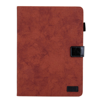 For iPad Pro 11 2024 Cloth Texture Leather Tablet Case(Brown) - iPad Pro 11 2024 Cases by buy2fix | Online Shopping UK | buy2fix