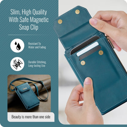 CaseMe Me40 Vertical Multifunctional Shoulder Crossbody Phone Bag(Blue Green) -  by CaseMe | Online Shopping UK | buy2fix