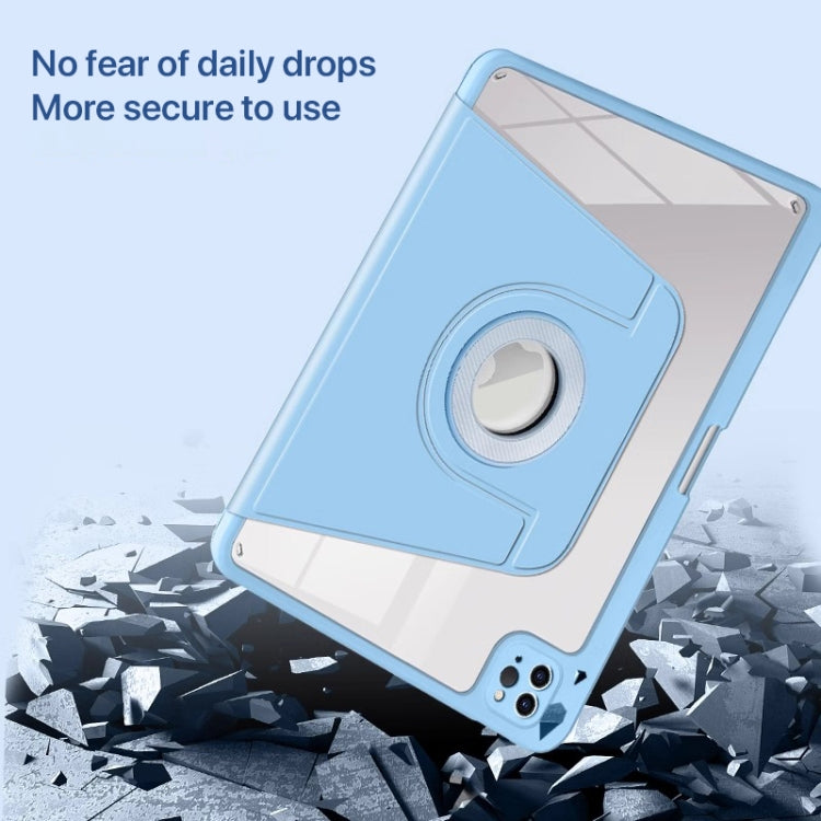 For iPad Air 13 2024 Magnetic Split Leather Smart Tablet Case with Pen Slot(Sky Blue) - iPad Air 13 2024 Cases by buy2fix | Online Shopping UK | buy2fix