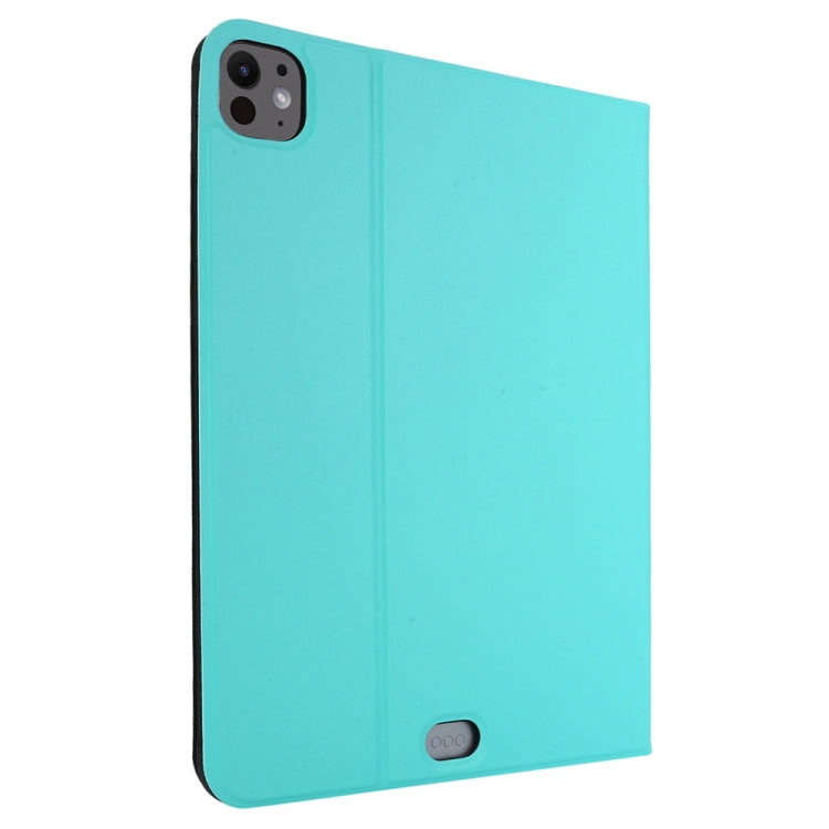 For iPad Pro 11 2024 Stretch Voltage Plain Leather Smart Tablet Case(Green) - iPad Pro 11 2024 Cases by buy2fix | Online Shopping UK | buy2fix