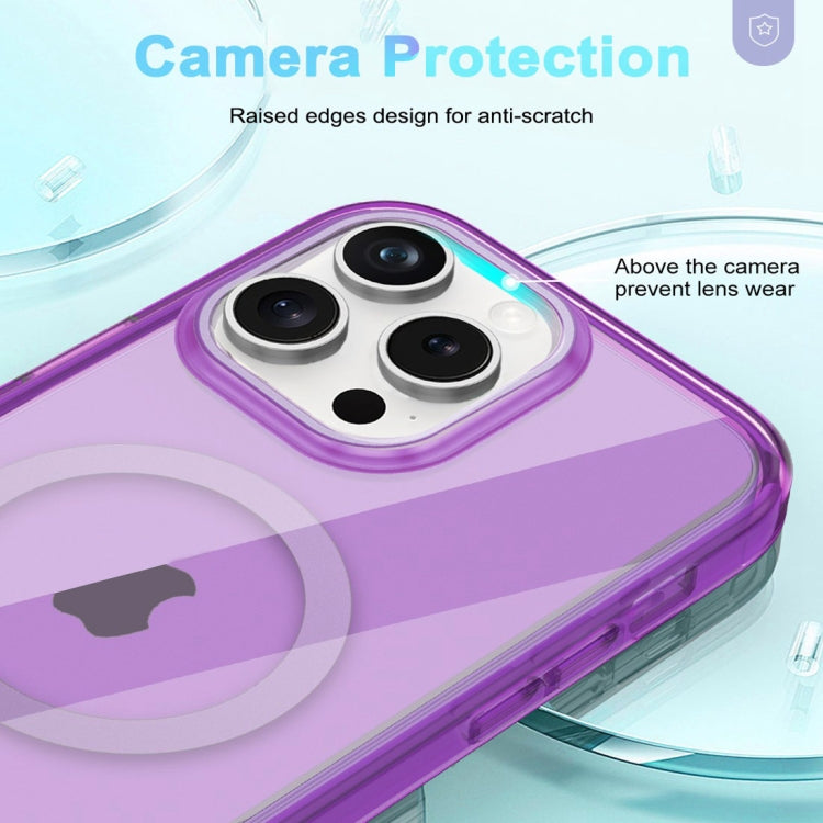 For iPhone 13 Pro Max Colorful MagSafe Magnetic PC + TPU Phone Case(Dark Purple) - iPhone 13 Pro Max Cases by buy2fix | Online Shopping UK | buy2fix