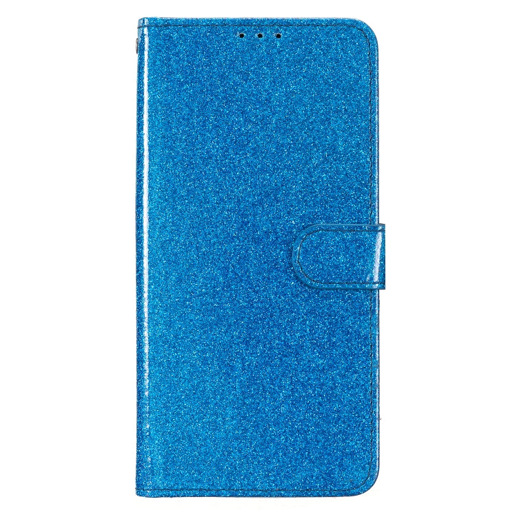 For iPhone 16 Pro Glitter Powder Flip Leather Phone Case(Blue) - iPhone 16 Pro Cases by buy2fix | Online Shopping UK | buy2fix