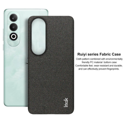 For OPPO K12 5G imak Ruiyi Series Cloth Texture PU + PC Phone Case(Light Grey) - OPPO Cases by imak | Online Shopping UK | buy2fix