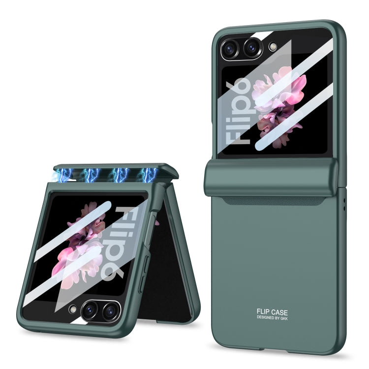 For Samsung Galaxy Z Flip6 GKK Integrated Full Coverage Folding Phone Case(Green) - Galaxy Z Flip6 5G Cases by GKK | Online Shopping UK | buy2fix