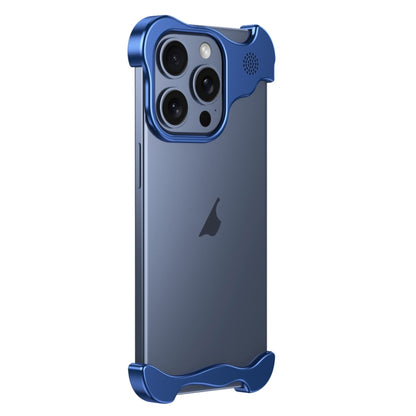 For iPhone 13 Pro Aromatherapy Alloy Frameless Phone Case(Blue) - iPhone 13 Pro Cases by buy2fix | Online Shopping UK | buy2fix