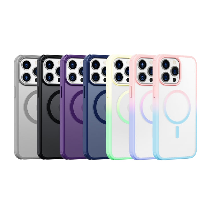 For iPhone 15 Plus Colorful MagSafe PC + TPU Phone Case(Black) - iPhone 15 Plus Cases by buy2fix | Online Shopping UK | buy2fix