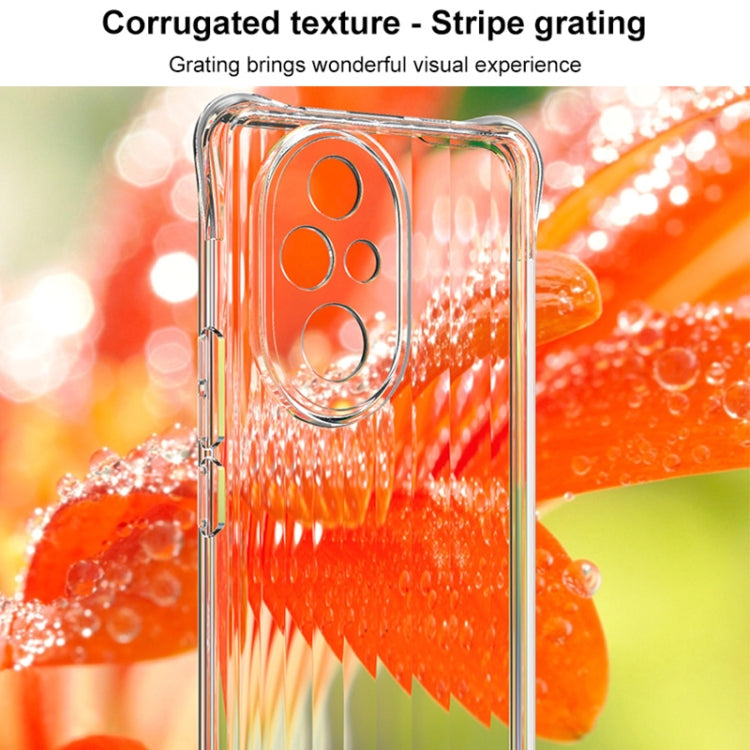 For Honor 200 Pro IMAK Corrugated Texture Airbag TPU Phone Case(Transparent) - Honor Cases by imak | Online Shopping UK | buy2fix