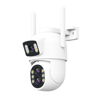 ESCAM QF500 5+5MP Motion Detection WiFi Intelligent 10X Optical Zoom Camera(US Plug) - Dome Camera by ESCAM | Online Shopping UK | buy2fix