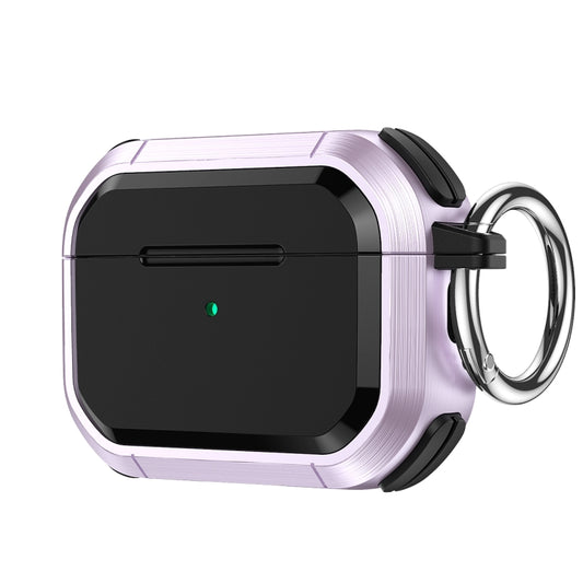 For AirPods 3 Armor TPU + PC Earbuds Box Protective Case with Metal Buckle(Lavender) - For AirPods 3 by buy2fix | Online Shopping UK | buy2fix