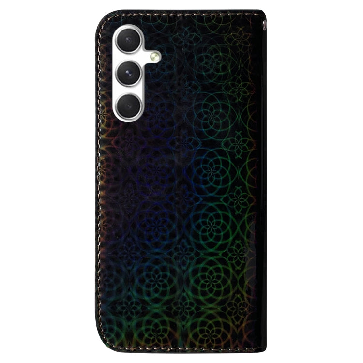 For Samsung Galaxy S25+ 5G Colorful Magnetic Buckle Leather Phone Case(Black) - Galaxy S25+ 5G Cases by buy2fix | Online Shopping UK | buy2fix