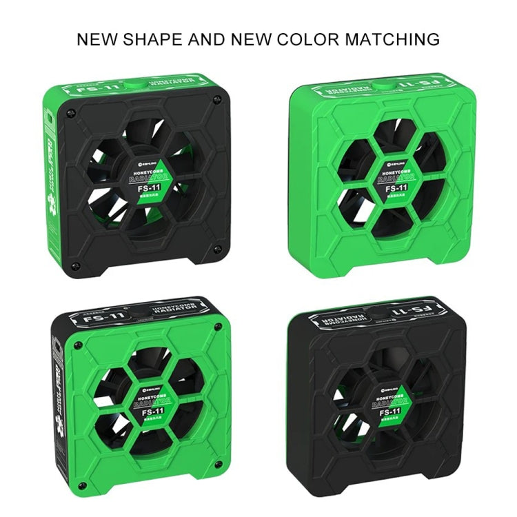 Mijing FS-11 Cooling + UV Curing + Smoke Extraction Honeycomb Radiating Fan(Green) - Others by MIJING | Online Shopping UK | buy2fix