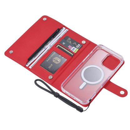 For iPhone 15 Pro ViLi GHB-C Series RFID MagSafe Magnetic Flip Leather Phone Case(Red) - iPhone 15 Pro Cases by ViLi | Online Shopping UK | buy2fix