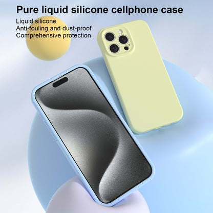 For iPhone 16 Precise Hole Liquid Silicone Jelly Color Full Coverage Phone Case(Sugar Orange Color) - iPhone 16 Cases by buy2fix | Online Shopping UK | buy2fix