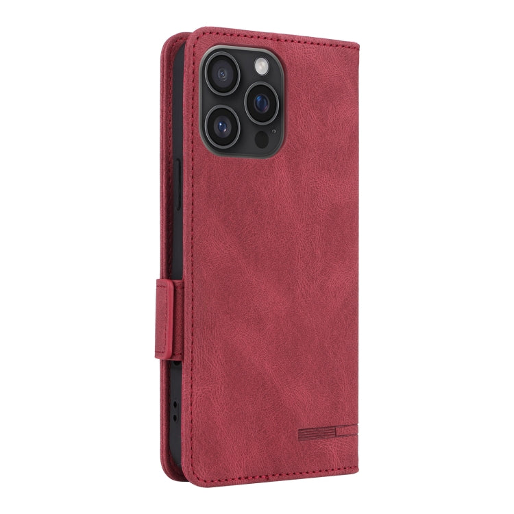 For iPhone 16 Pro Max Magnetic Clasp Leather Phone Case(Red) - iPhone 16 Pro Max Cases by buy2fix | Online Shopping UK | buy2fix