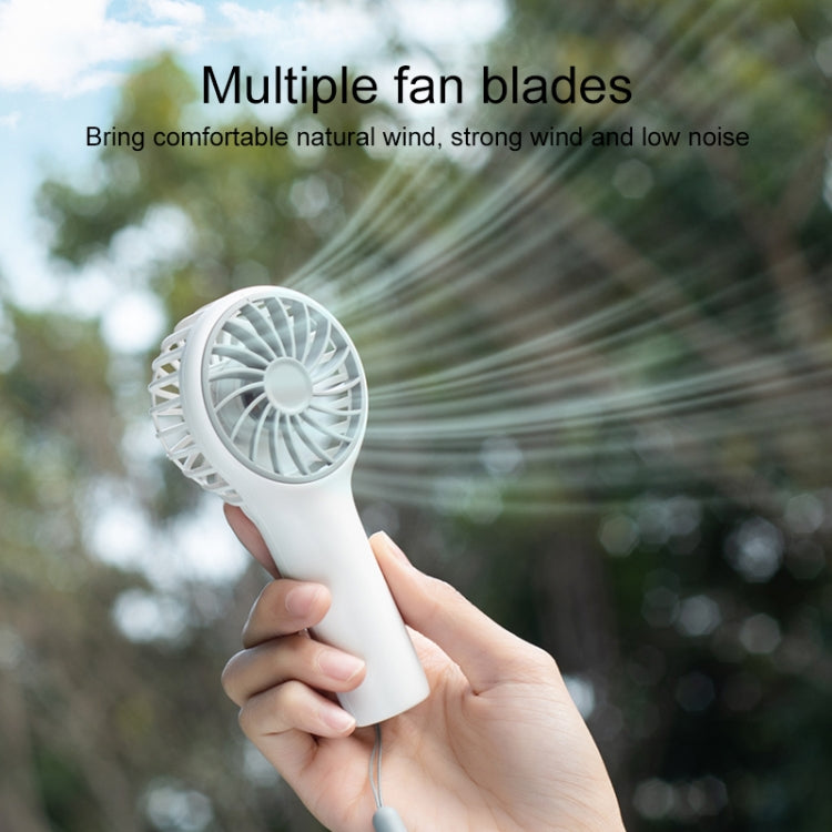 N605 Handheld Type-C Charging Portable Small Fan(White) - Electric Fans by buy2fix | Online Shopping UK | buy2fix