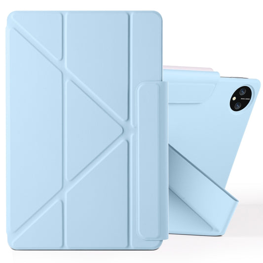 For Huawei MatePad Pro 11 2024 / 2022 Fixed Buckle Magnetic Deformation Leather Tablet Case(Ice Blue) - Huawei by buy2fix | Online Shopping UK | buy2fix