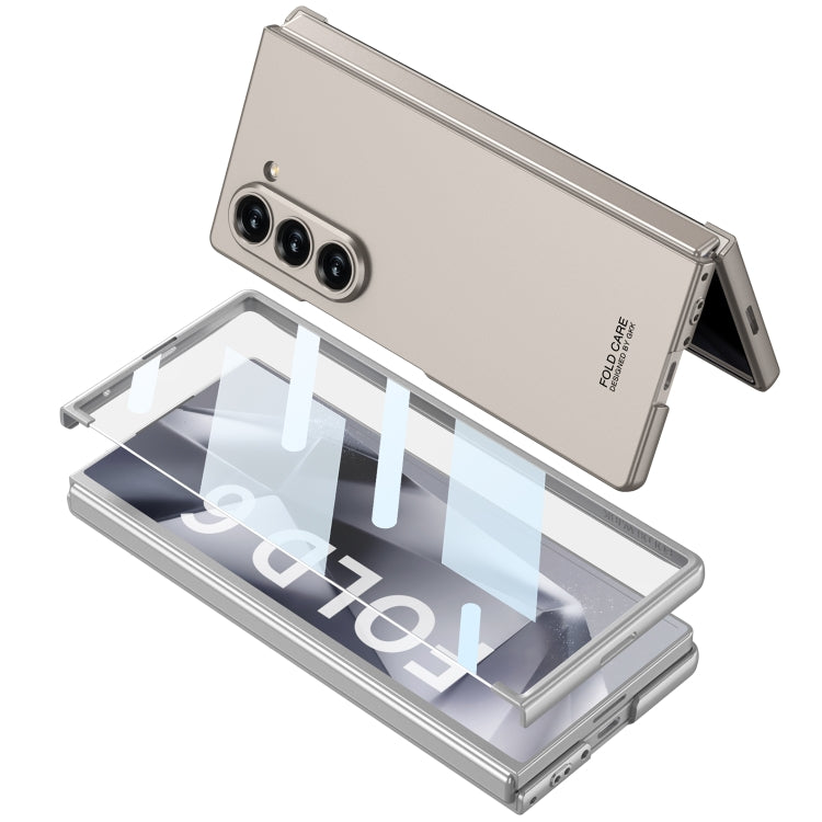 For Samsung Galaxy Z Fold6 GKK Integrated Unbounded Ultra-thin All-inclusive Phone Case(Silver) - Galaxy Z Fold6 5G Cases by GKK | Online Shopping UK | buy2fix