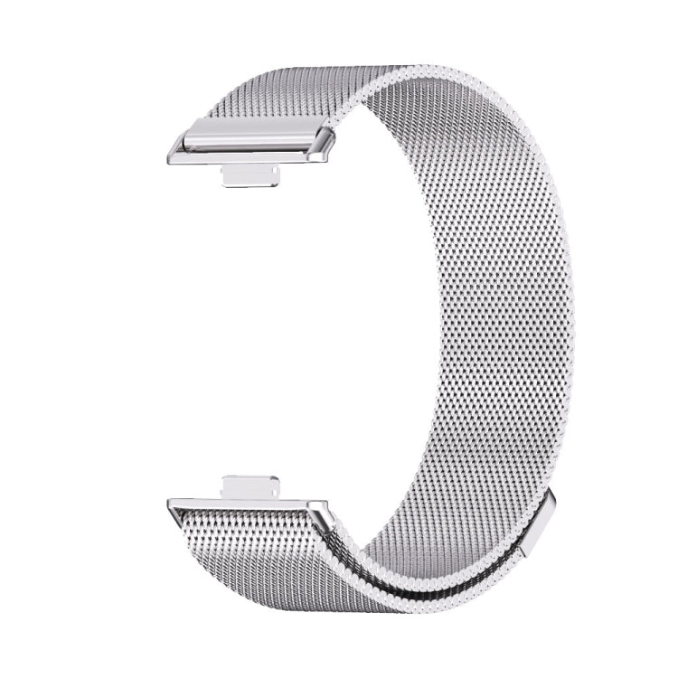 For Huawei Watch Fit3 MIJOBS Milan Magnetic Stainless Steel Watch Band(Silver) - Watch Bands by MIJOBS | Online Shopping UK | buy2fix