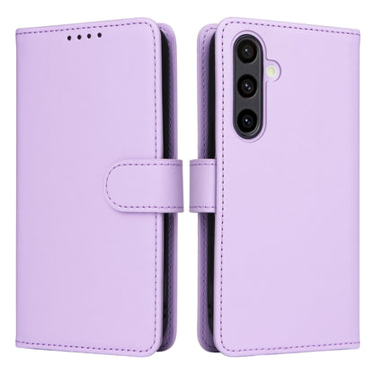 For Samsung Galaxy S24 FE 5G BETOPNICE BN-005 2 in 1 Detachable Imitate Genuine Leather Phone Case(Light Purple) - Galaxy S24 FE 5G Cases by BETOPNICE | Online Shopping UK | buy2fix