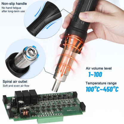 Kaisi 858Pro Smart Sleep Lead-free Digital Display Hot Air Gun Desoldering Station, Plug:EU Plug - Electric Soldering Iron by Kaisi | Online Shopping UK | buy2fix