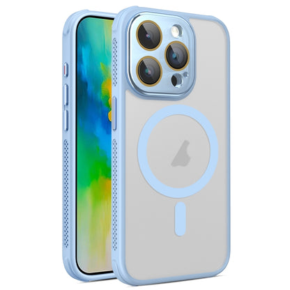 For iPhone 16 Pro Side Cooling Skin Feel Frosted MagSafe Magnetic Phone Case(Sky Blue) - iPhone 16 Pro Cases by buy2fix | Online Shopping UK | buy2fix