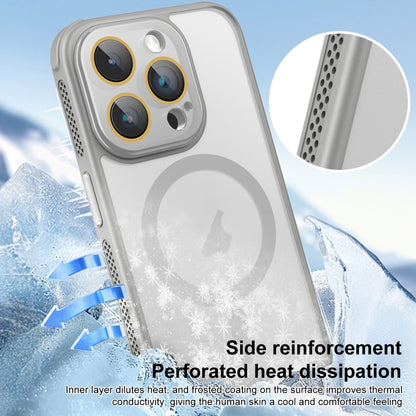 For iPhone 16 Side Cooling Skin Feel Frosted MagSafe Magnetic Phone Case(Green) - iPhone 16 Cases by buy2fix | Online Shopping UK | buy2fix