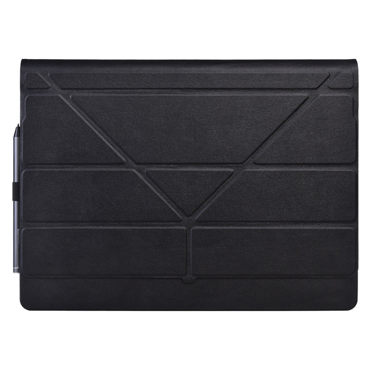 For Microsoft Surface Book 13.5 inch i7 Deformation All-inclusive Leather Laptop Case(Black) - Screen & Keyboard Cover by buy2fix | Online Shopping UK | buy2fix