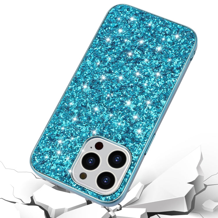 For iPhone 16 Pro Glitter Powder Shockproof TPU Phone Case(Red) - iPhone 16 Pro Cases by buy2fix | Online Shopping UK | buy2fix