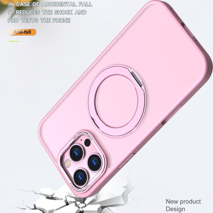 For iPhone 16 Pro Max Wing Series MagSafe Magnetic Ring Holder Phone Case(Pink) - iPhone 16 Pro Max Cases by buy2fix | Online Shopping UK | buy2fix