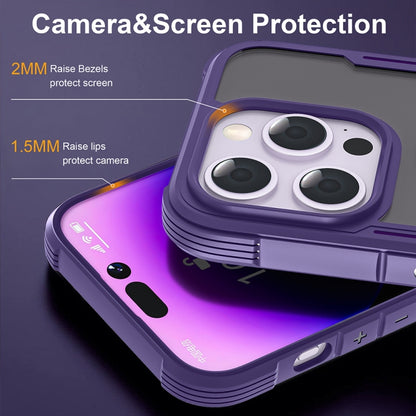 For iPhone 15 Skin Feel Frosted MagSafe Magnetic PC Hybrid TPU Phone Case(Purple) - iPhone 15 Cases by buy2fix | Online Shopping UK | buy2fix