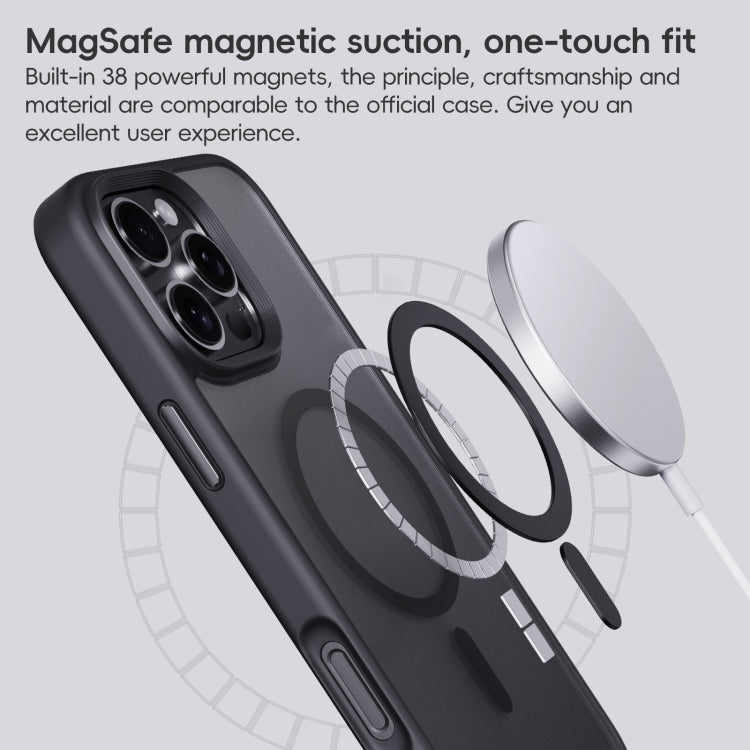 For iPhone 16 Frosted MagSafe Magnetic Phone Case(Puprle) - iPhone 16 Cases by buy2fix | Online Shopping UK | buy2fix