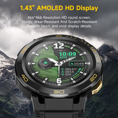 LEMFO Z1 1.43 inch AMOLED Screen Smart Watch, 4G Network Android 8.1, 4GB+64GB, Eurasian Version(Black) - Android Watch by LEMFO | Online Shopping UK | buy2fix