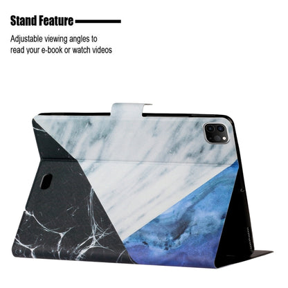 For iPad Pro 11 2024 Colored Drawing Pattern Flip Leather Smart Tablet Case(Blue White) - iPad Pro 11 2024 Cases by buy2fix | Online Shopping UK | buy2fix