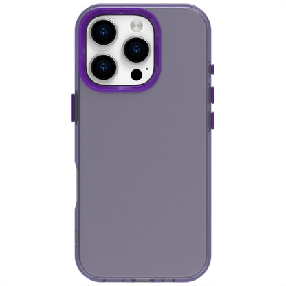 For iPhone 16 Pro Max Candy PC Hybrid TPU Shockproof Phone Case(Purple) - iPhone 16 Pro Max Cases by buy2fix | Online Shopping UK | buy2fix