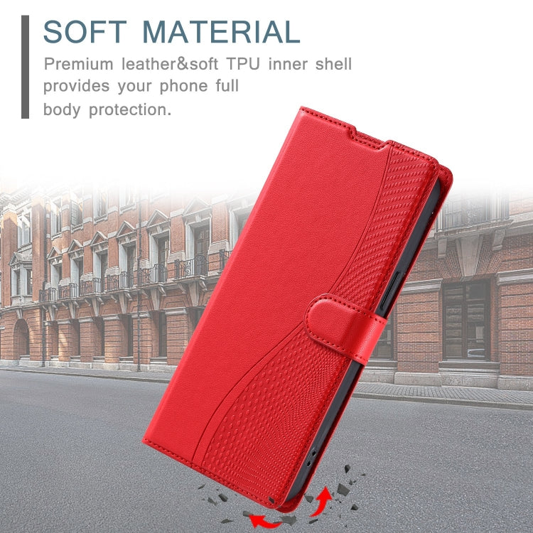 For iPhone 16 Pro Voltage Ultra-thin Dot Leather Phone Case(Red) - iPhone 16 Pro Cases by buy2fix | Online Shopping UK | buy2fix