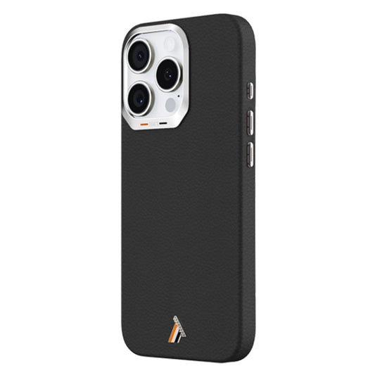 For iPhone 16 Pro Max TGVIS VIDA Series MagSafe Magnetic PU Leather Phone Case(Black) - iPhone 16 Pro Max Cases by TGVIS | Online Shopping UK | buy2fix