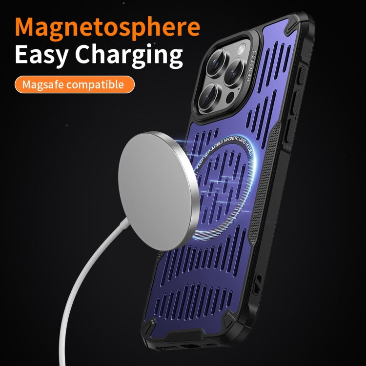 For iPhone 16 Pro Ice Front Cooling MagSafe Magnetic Phone Case(Black) - iPhone 16 Pro Cases by buy2fix | Online Shopping UK | buy2fix