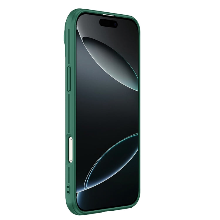 For iPhone 16 Pro Max NILLKIN Black Mirror Prop CD Texture Mirror Phone Case(Green) - iPhone 16 Pro Max Cases by NILLKIN | Online Shopping UK | buy2fix