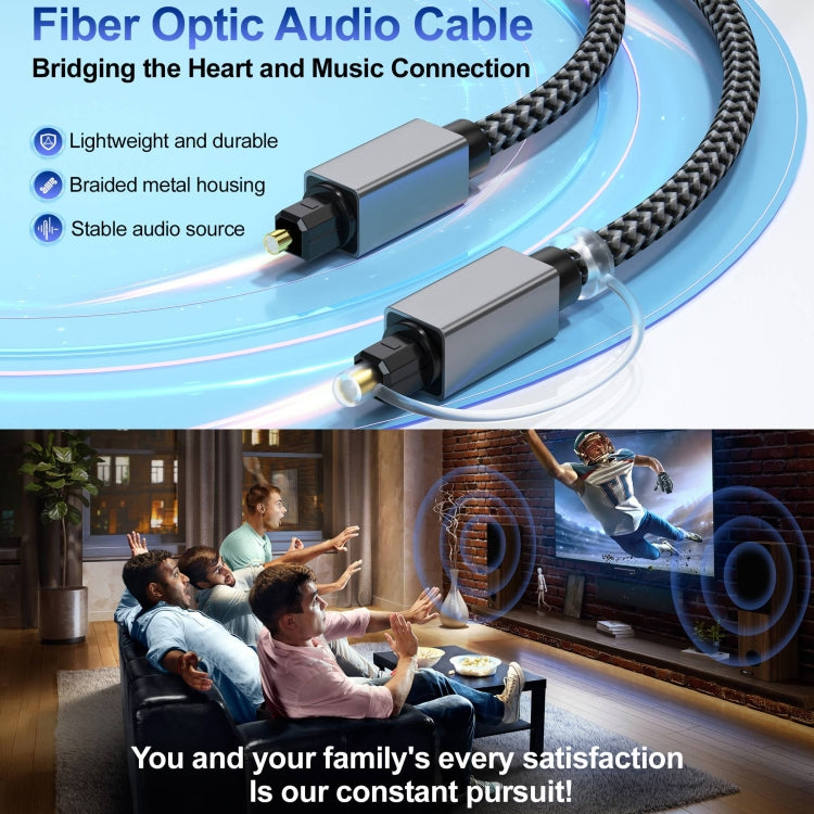 OD5.0mm Toslink Male to Male Digital Optical Audio Cable, Length:1.8m - Audio Optical Cables by buy2fix | Online Shopping UK | buy2fix