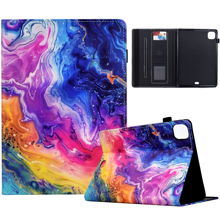 For iPad Air 11 2024 Painted Pattern Leather Tablet Case(Marble) - iPad Air 11 2024 Cases by buy2fix | Online Shopping UK | buy2fix